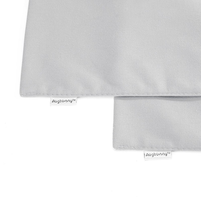 Augbunny 100% Cotton Canvas Travel Laundry Bag, 2-Pack (Large, Light