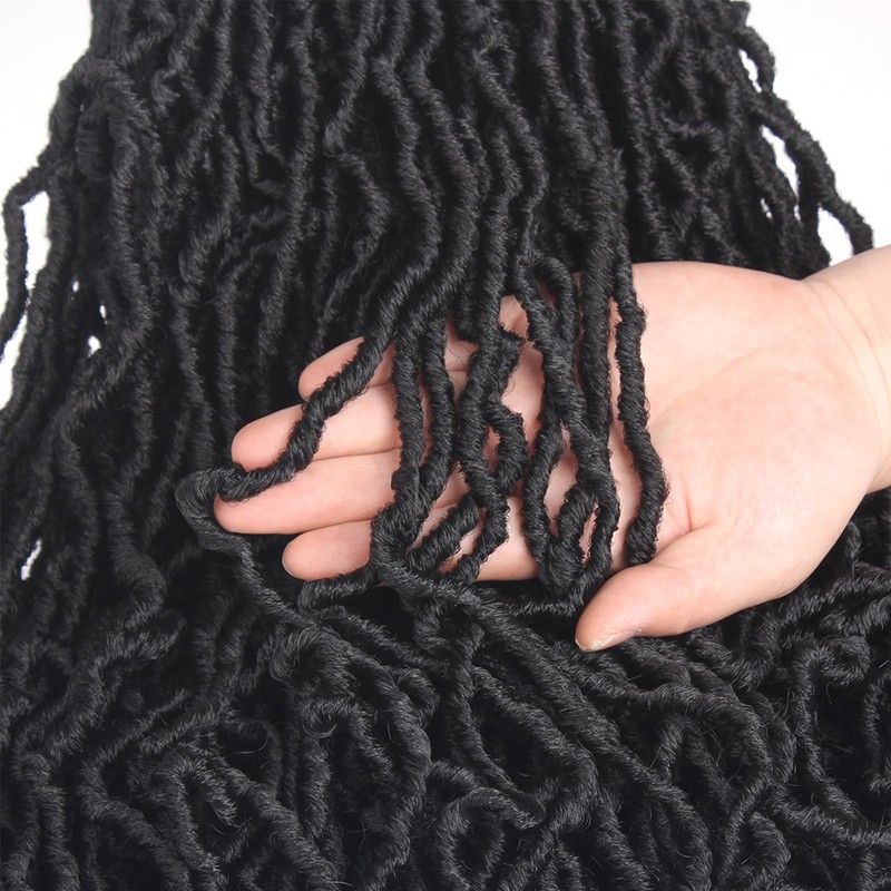 Samtress 12 Inch 6 Packs New Faux Locs Crochet Hair
