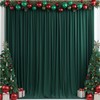 ESGOTBME 10x7ft Wrinkle Free Hunter Green Backdrop Curtain for Parties