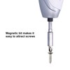 Electric Screwdriver Rechargeable Drill with LED Magnetic Bits HandHeld Power