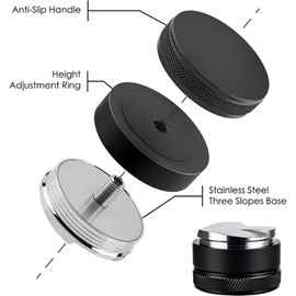 Distributor Espresso Accessories 51 mm Barista Accessories Leveler Tool Tamper Coffee Accessories Coffee Distributor Coffee Leveler 304 Stainless Steel (51 mm)