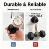BAIIKO Suction Cup Wreath Hangers for Front Door Glass, Heavy