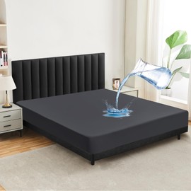 mafudoxi Mattress Protector Waterproof 160 x 200 cm, Incontinence Fitted Sheet, Breathable Mattress Protector Bed Sheet, Moisture Protection Fitted Sheet, Incontinence Underlay, Washable at 60°C,