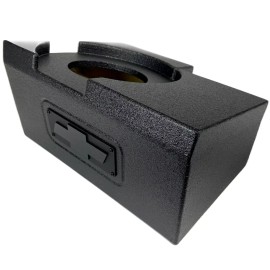 Mega bass Silverado Sierra 19-24 Crew Cab Subwoofer Box Enclosure Single Woofer 1x8"