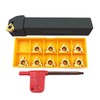 ASZLBYM 3/4" Lathe Tool Threading Insert Turning Tool Holder SER2020K16