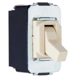 Legrand Pass & Seymour ACD3ICC8 15 Amp 120/277V Despard Toggle Switch, 3-Way, Ivory (1 Count)