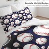 Ssddyes Queen Size Comforter Set, Cool American Baseball Softball Theme,