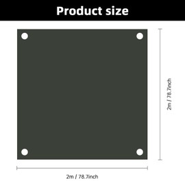 Tarpaulin Waterproof Heavy Duty Sheet 2m X 2m Tear Resistant And Flame Retardant Sheet Waterproof Tarpaulin Heavy Duty Uv Resistant Easy Foldable Ground Tarp Sheet Cover & 6pcs Bungee Balls