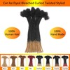 Ombre Loc Extensions Human Hair Dread Extensions 0.4cm 12 Inch