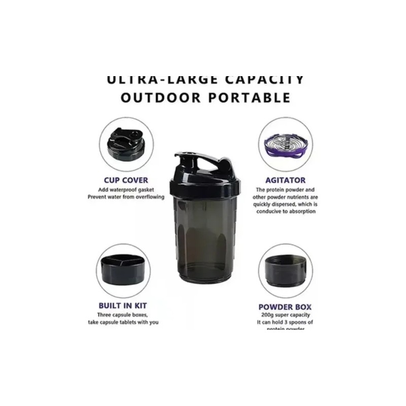 Shaker Proteina Vaso Mezclador Proteina Para Proteina Gym