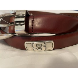 Enmon Brown Leather Belt With North Carolina University Conchos 28, 30, 32, 44, 46