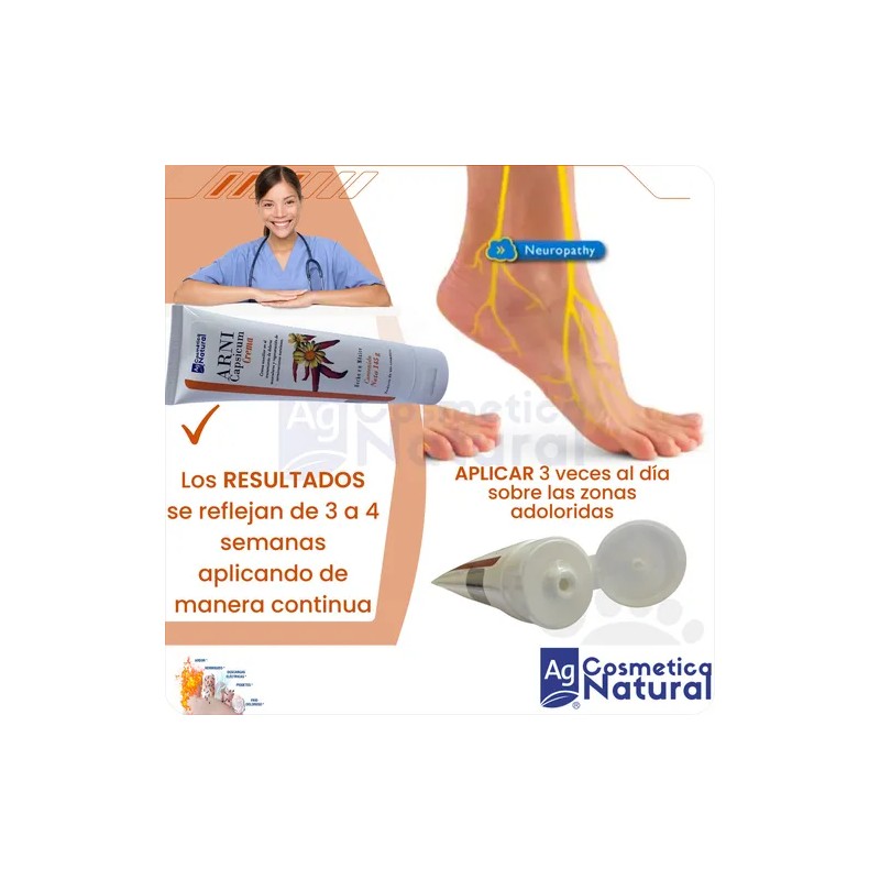 Crema ARNIcapsicum Auxiliar para Neuropatía Diabética