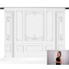 Kate Elegant White Wall Photography Backdrop Classic Interior Style Design