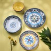 Euro Ceramica Zanzibar Double Bowl 16-Piece Dinnerware Set | Fine