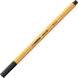 STABILO Fineliner point 88 Fineliner Pens - Pack of 9 - Black - 3 Blister Packs