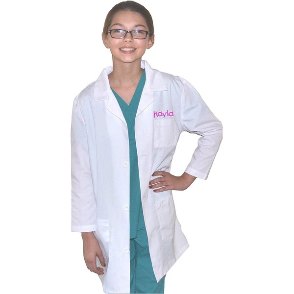 My Little Doc Custom Kids Lab Coat, Includes Embroidered Name