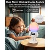 Ankilo Kids Alarm Clock with Night Light, White Noise Sound
