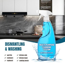  Spray Tablets & Spray Bottle, Spray All Purpose Cleaner, Spray Cleaner for Cleaning Pots, Kitchens, Countertops, Ovens (1)