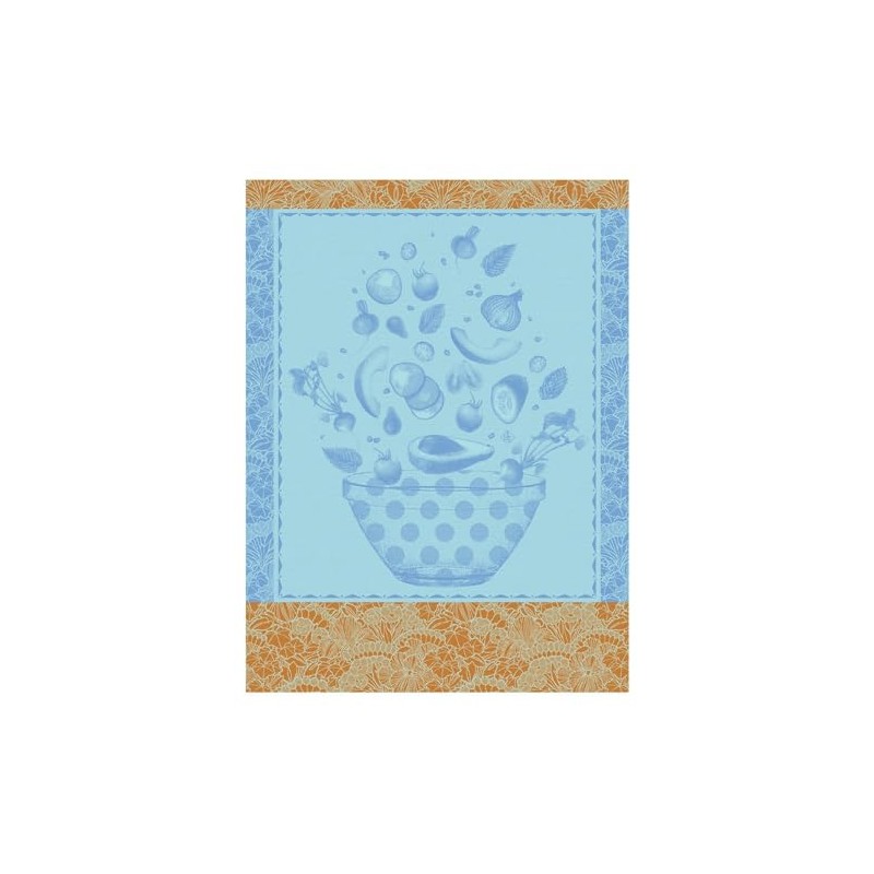 Le Jacquard Francais Tea Towel Salade d'été Bleuet