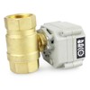 BACOENG AC110-230V 2 Way 1 Inch Brass Motor Ball Valve