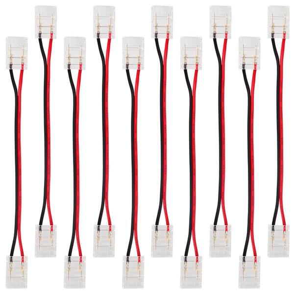 Linkstyle 10PCS 12V 24V SMD COB Strip Wire Solderless Snap