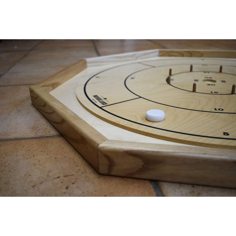 13 White Crokinole Discs - Half Set (Small Discs -