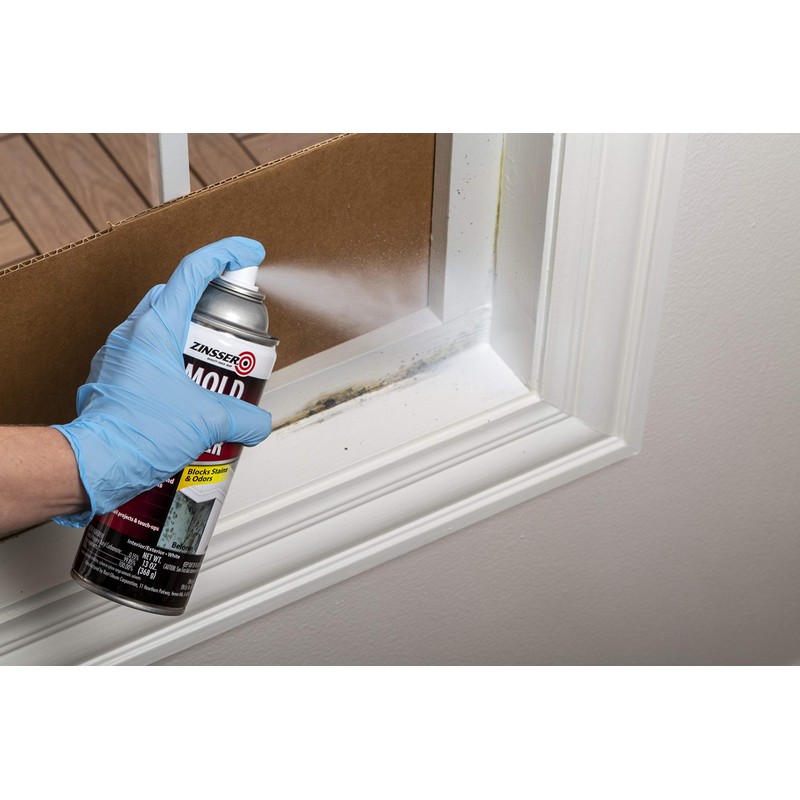 Rust-Oleum Zinsser 287512-6PK Mold Blocking Spray Primer, White, 13.00 Fl