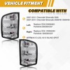 CLERYYE Tail Light Assembly Pair Compatible with Silverado 07-13 1500