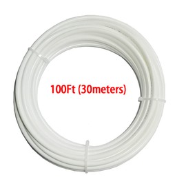 Malida Size 1/4 Inch, 30 Meters 100 feet Length RO water Tubing Hose Pipe for RO Water purifiers System (white)