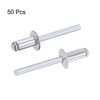 sourcing map Blind Rivets Aluminum 6mm Diameter 12mm Grip Length