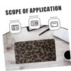 BUGUUYO Leopard Print Car Registration Holder Pu Insurance Card Wallet