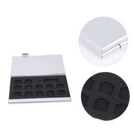 ABOOFAN 3pcs Memory Card Holder Storage Box Case for Sim Cards Compact Design Construction Easy to Carry for Travel and Daily Use