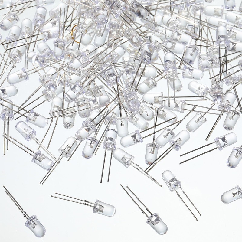 EBOOT 100 Pieces Clear LED Light Emitting Diodes Bulb LED