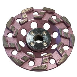 4.5" Aggressive Anti-Vibration Grinding Diamond Cup Wheels for Concrete and Masonry, #18/20 Grit, 5/8" - 11 Threaded Arbor