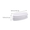 OATIPHO Nail Art Powder Storage Case 2pcs French Nail Dip