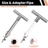 Fologtoo Dock Auger Kit with T-Handle,304 Stainless Steel Sand Auger