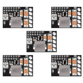 DROK Buck Converter DC 4.5-20V to DC 1.8V 2.5V 3.3V 5V 9V 12V 3A 5pcs Mini Voltage Regulator Board Buck 1-16V 5V Reducer Fixed and Adjustable Output Voltage Transformer Power Stabilizer Module