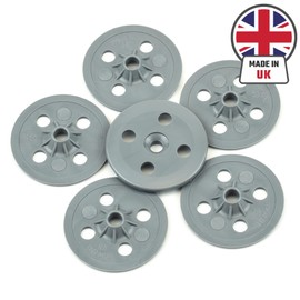 Hawkeng Plasterboard/Insulation Fixing Washers, 35mm Nylon, Non Rust - 100PCS Designed and Made in The UK