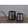 FAROL Coffee Pot, Drip Pot, Stainless Steel, Black, Fine Mouth