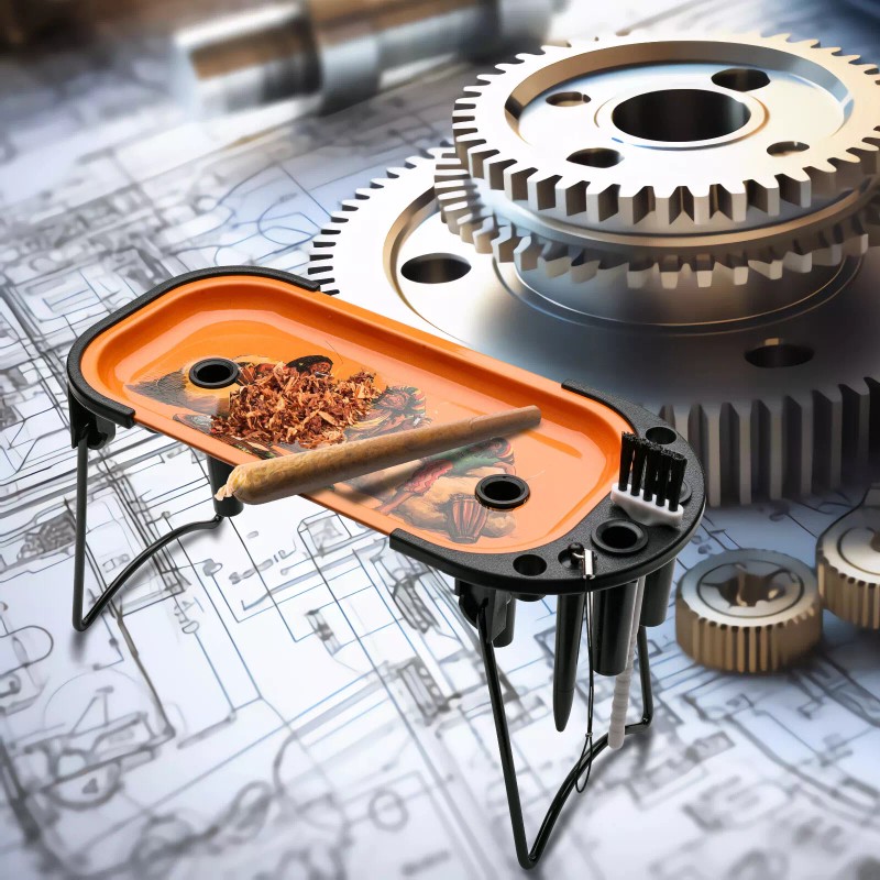 Human Cone Filler Pre Roll Machine With Metal Rolling Tray