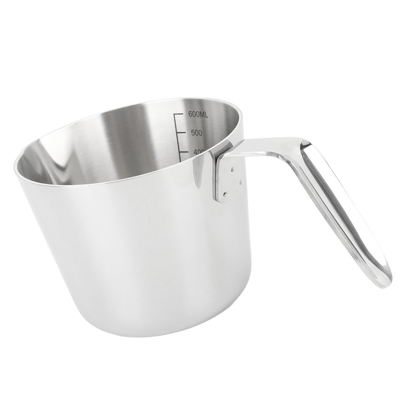 304 Stainless Steel Butter Warmer 600ML Small Saucepan Measuring Cup