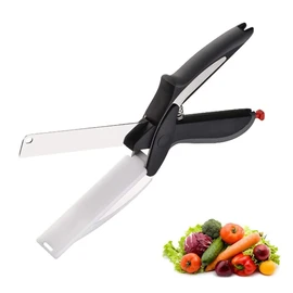 Clever Cutter, Kitchen Food Scissors Quick and Easy Cutting in Your Kitchen as Food shears,Vegetable Slicer,Fruit Cutter.