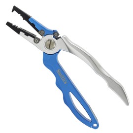 Smith's 50966 Regal River Fishing Pliers with Hook Sharpener, Fillet Knife Sharpener, Split Shot Crimper, Stainless Steel Jaws, Side Cutters, Sheath & Tether - Rust-Proof