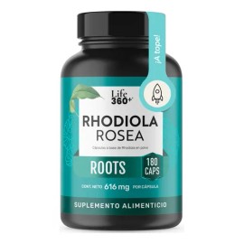 Rhodiola Rosea Life 360+ 180 Cápsulas Con Raiz Rhodiola