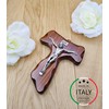 Wooden Crucifix Rope - Wall Mounted - Christ of Silver