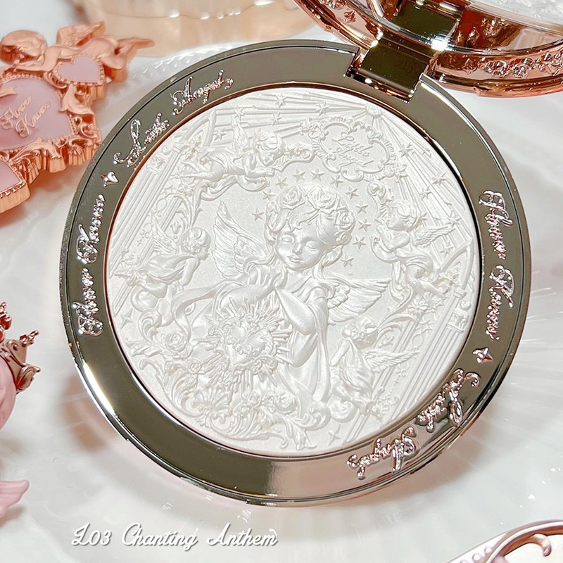 Flower Knows Little Angel Embossed Highlighter - Moonlight White Highlighter