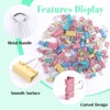 Pack of 125 Colourful Foldback Clips, Metal Paper Clips, Binder