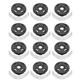 QAGGUM 8 String Trimmer Head Blade Replacement, Steel Wire Line Electric Trimmer Head Weed Wackers Attachment, for Cordless Grass Trimmer 12 Pcs