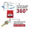 Lockout Tagout Locks - 5 Pack Blue Locks, Keyed Alike