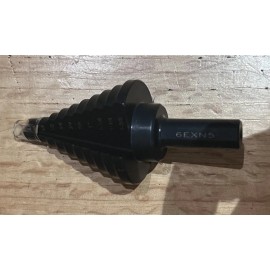 Westward 6EXN5A HSS Step Drill Bit 10 Sizes, 1/4-1-3/8 In, Bit Length: 3" - NEW